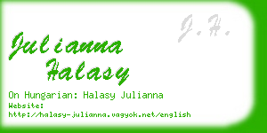 julianna halasy business card